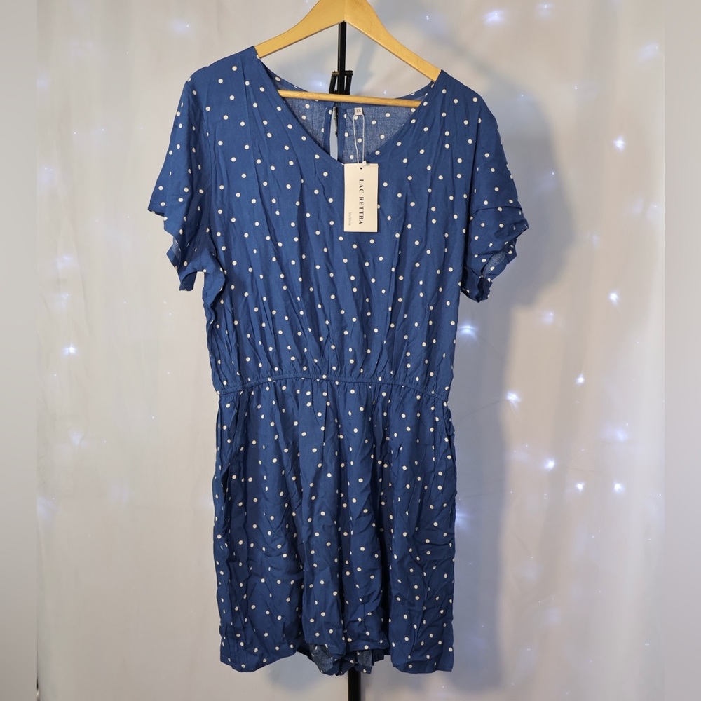 Chic Navy Polka Dot Jumpsuit